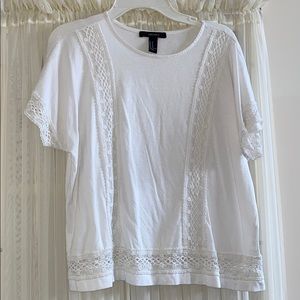 Shirt with lace detailing